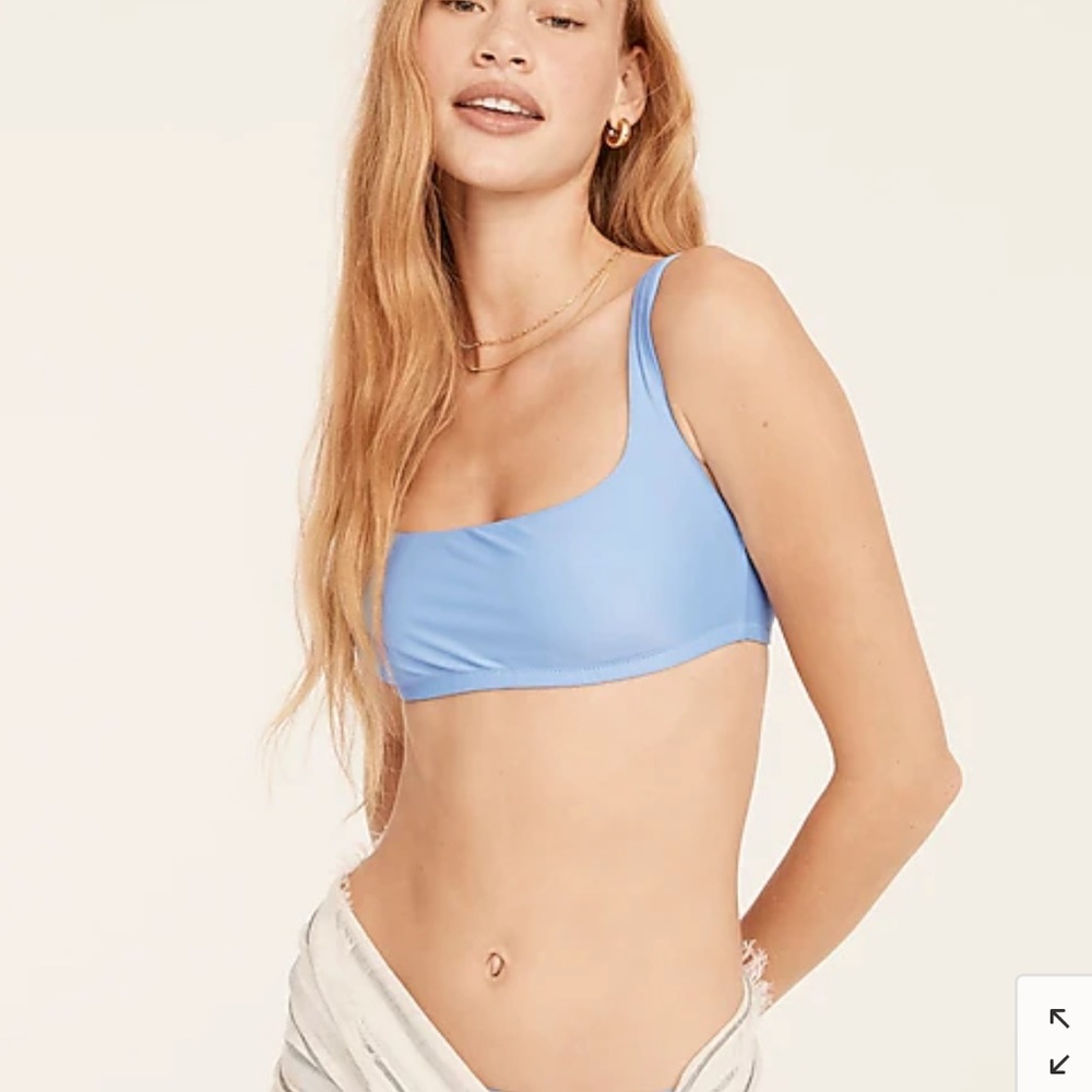 {J. Crew} Squareneck bikini top